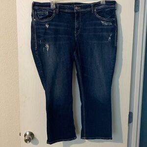 Silver Jeans Co, Suki Capri, size 20, length 22.5, good stretch